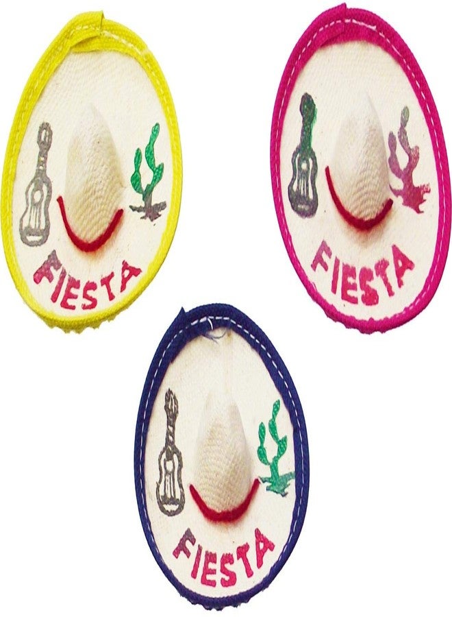 More Fiesta 24 Mini Mexican Sombrero Fiesta, 3 inches Wide Mini Hats for Cinco De Mayo Party - Image 5