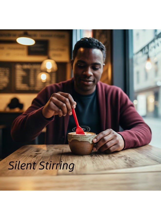 Yoku Made Small Silicone Spoon for Silent Stirring, Mini Spatula, Jar Scraper for Sauce Seasoning and Yogurt - Image 4
