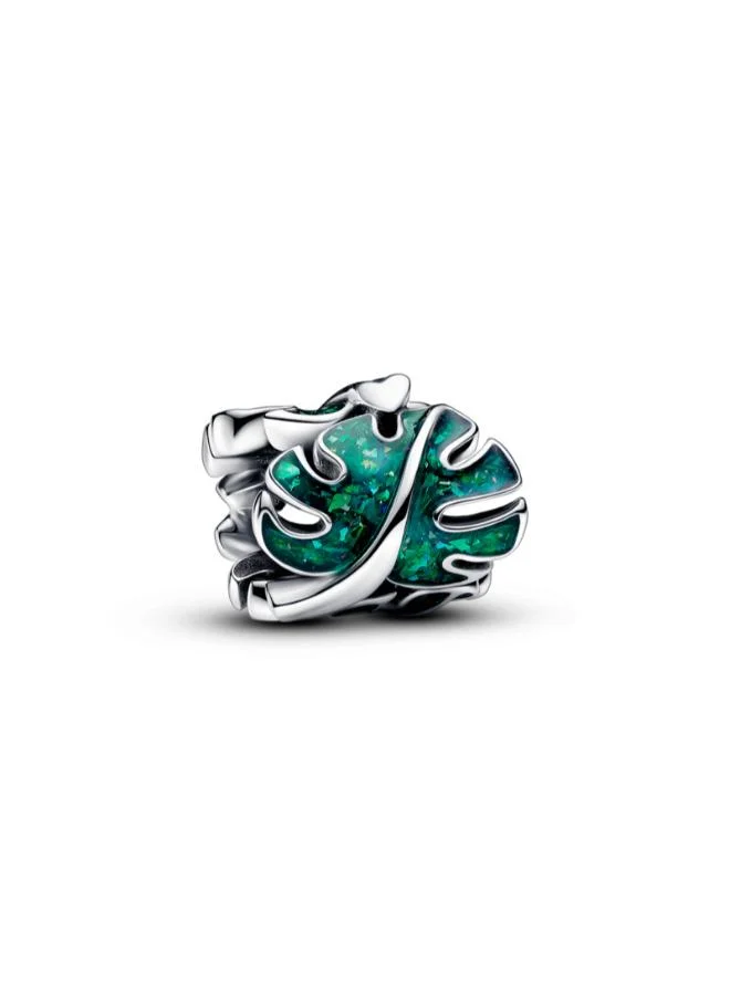 باندورا Green Monstera Leaves Charm