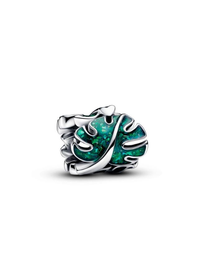 PANDORA Green Monstera Leaves Charm - Image 1