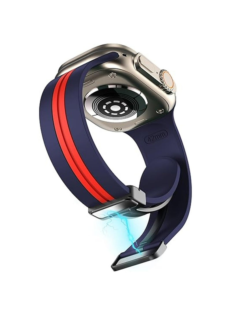 X-level 2 Pack Soft Silicone Strap for Apple Watch Series 10, Compatible with Apple Watch Ultra 2/Ultra, Series10/9/8/SE 2nd Gen/7/SE/6/5/4/3/2/1, Compatible with 49/46/45/44/42mm Band - Image 2