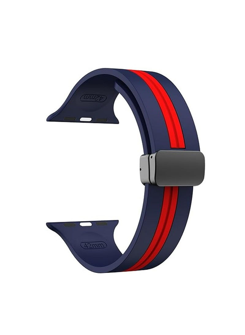 X-level 2 Pack Soft Silicone Strap for Apple Watch Series 10, Compatible with Apple Watch Ultra 2/Ultra, Series10/9/8/SE 2nd Gen/7/SE/6/5/4/3/2/1, Compatible with 49/46/45/44/42mm Band - Image 3