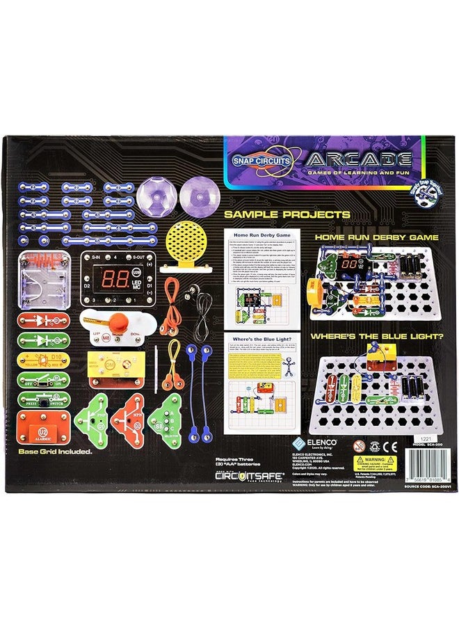Snap Circuits Snap Circuits “Arcade”, Electronics Exploration Kit, Stem Activities for Ages 8+, Full Color Project Manual (SCA-200)  - Image 2