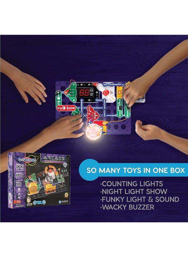 Snap Circuits Snap Circuits “Arcade”, Electronics Exploration Kit, Stem Activities for Ages 8+, Full Color Project Manual (SCA-200)  - Image 5