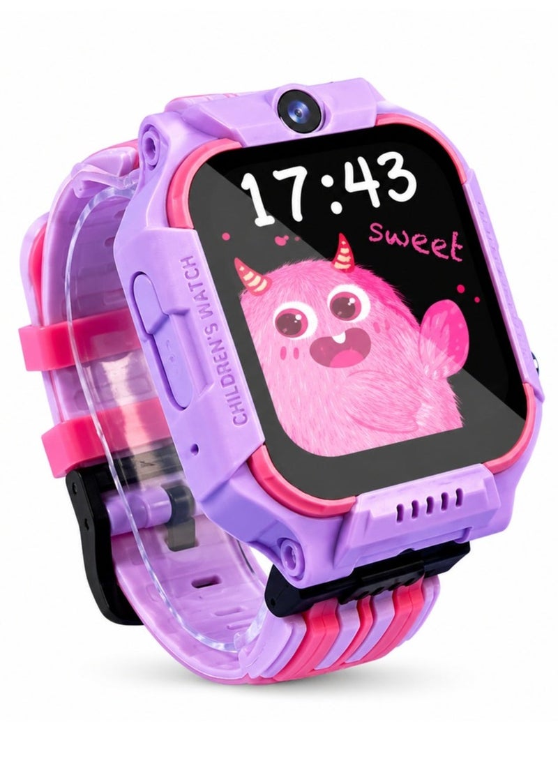 Smartbarry C006Pro Kids Smart Watch 2.01 Inch HD Touchscreen with 5G SIM Card Support, GPS Tracking, 680mAh Battery, Digital Smartwatch for Boys & Girls, Voice & Video Calling, Interactive Features, Child Safety Watch - Image 1