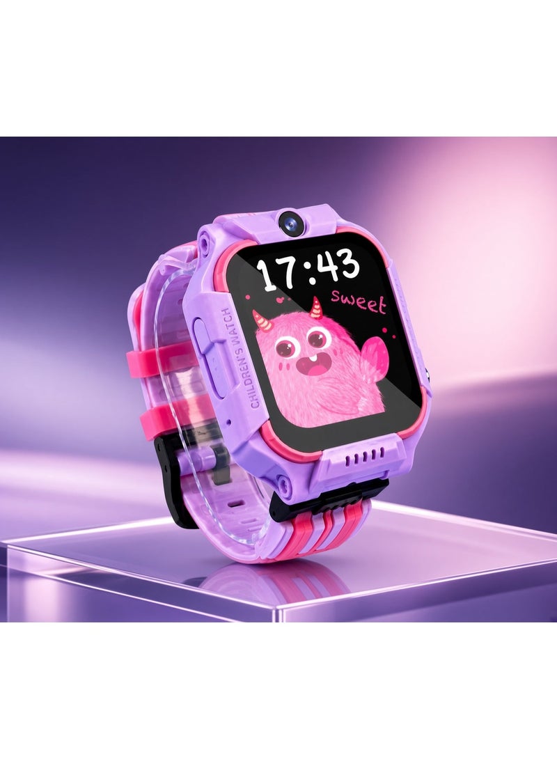 Smartbarry C006Pro Kids Smart Watch 2.01 Inch HD Touchscreen with 5G SIM Card Support, GPS Tracking, 680mAh Battery, Digital Smartwatch for Boys & Girls, Voice & Video Calling, Interactive Features, Child Safety Watch - Image 2