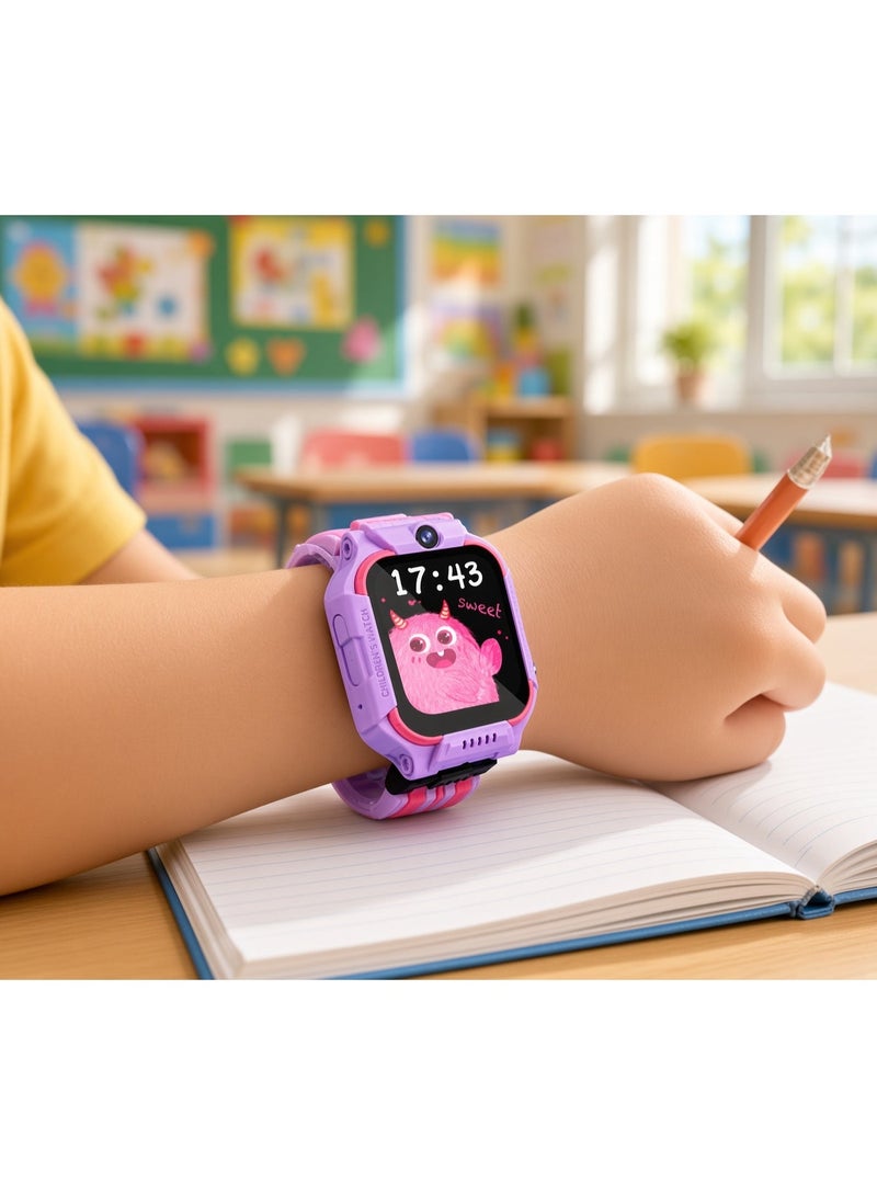 Smartbarry C006Pro Kids Smart Watch 2.01 Inch HD Touchscreen with 5G SIM Card Support, GPS Tracking, 680mAh Battery, Digital Smartwatch for Boys & Girls, Voice & Video Calling, Interactive Features, Child Safety Watch - Image 3