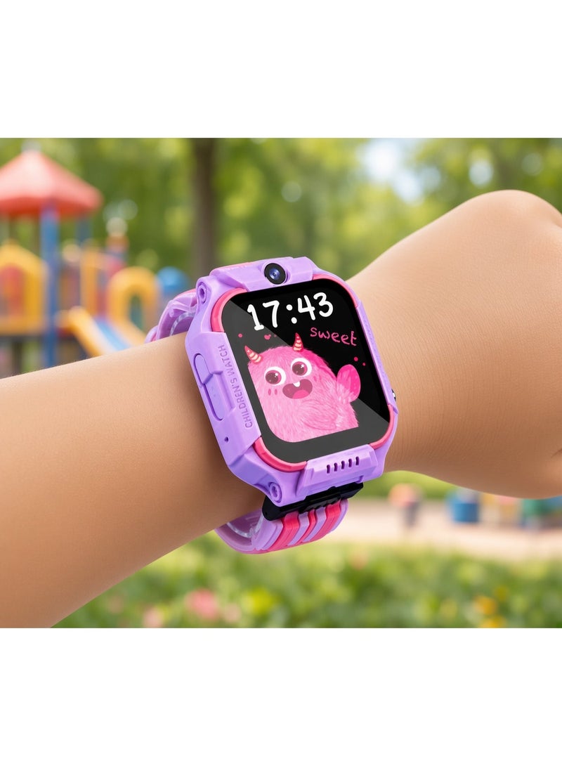 Smartbarry C006Pro Kids Smart Watch 2.01 Inch HD Touchscreen with 5G SIM Card Support, GPS Tracking, 680mAh Battery, Digital Smartwatch for Boys & Girls, Voice & Video Calling, Interactive Features, Child Safety Watch - Image 5