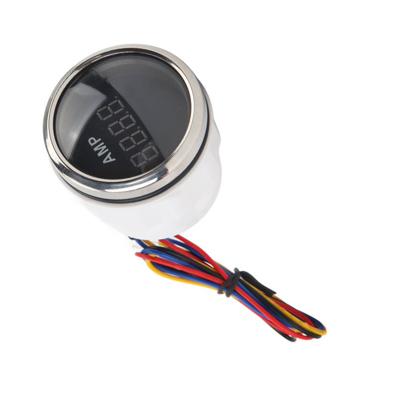 Digital Ammeter 100A 52mm Black Dial Silver Bezel Accurate Current Measurement - Clear Digital Display Shock Resistant Sensor for RV Yacht Fishing Boat Dashboard Installation - Image 4