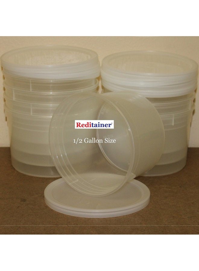 Reditainer 64 Ounce Deli Food Containers w/Lids - Food Storage Bulk Meal Prep Food Saver - Package of 8 - Image 1