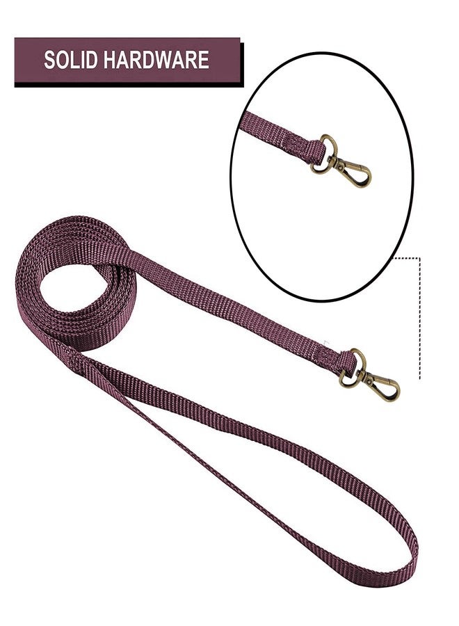 Lulala Nylon Dog Collar and Leash Set, Adjustable Collar Leash Set with Quick Release Buckle Safety for Small Medium Dogs Walking Running Training 15MM(Maroon Color) - Image 5