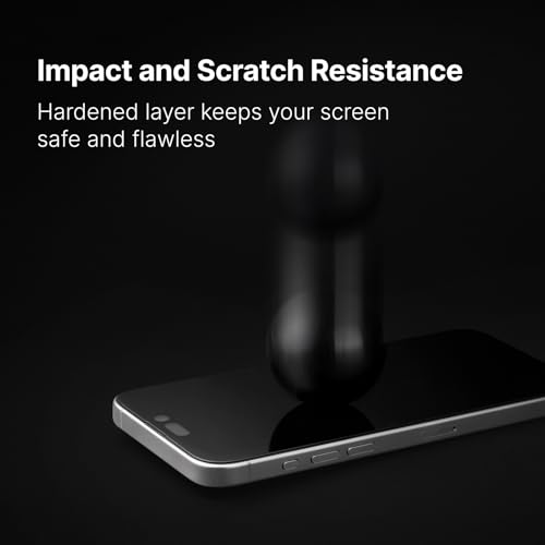 RhinoShield Screen Protector Compatible with iPhone Air Impact Protector PRO Ultraclear Impact and Scratch Resistant Antiblue Light Installation Tool Included Transparent - Image 3