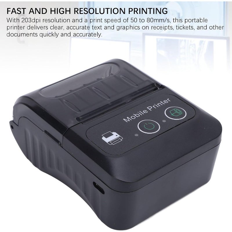 Portable Receipt Printer 58mm USB Wireless 203dpi - Image 4
