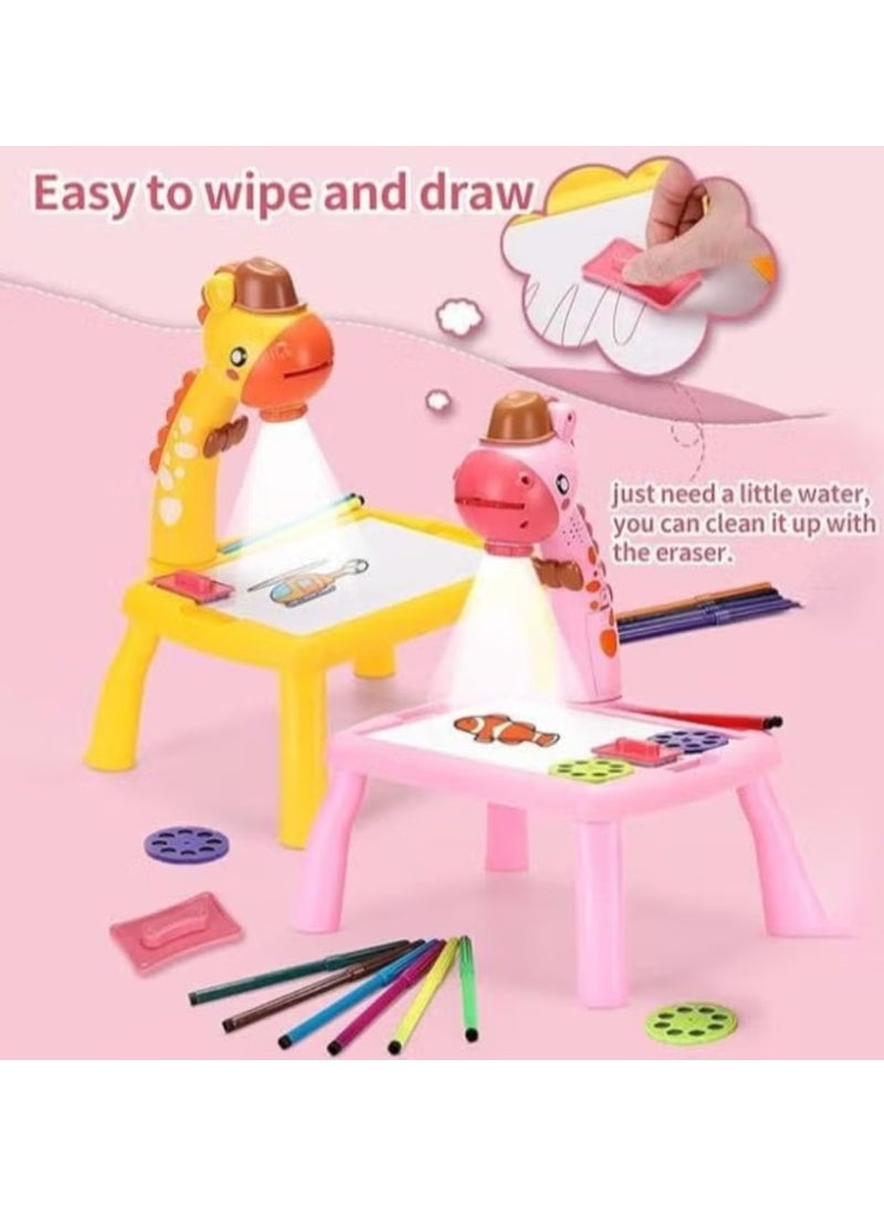 لوحة رسم، طاولة رسم متعددة الوظائف، مكتب تعليمي مع وظيفة موسيقية، جهاز عرض للتتبع والرسم، لوحة رسم فنية، 24 نمطًا، طاولة رسم وتتبع - Image 3