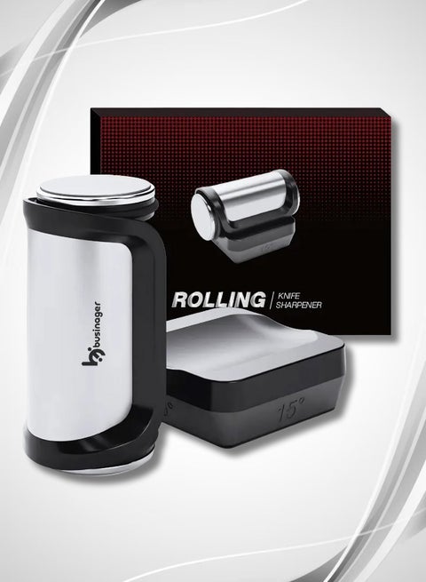 مسن سكاكين احترافي مع 4 زوايا - ادوات من الستانلس ستيل والماس - مثالية لجميع السكاكين في مطابخ المنزل والمطاعم (اسود)