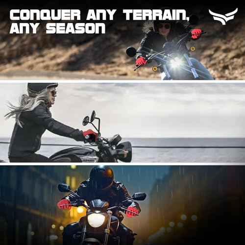XTRIM Xenia Bike Gloves for Women, Full-Finger Length Motorcycle Gloves, Moisture-Absorbent Fabric, Comfortable Fit, Reinforced Knuckles for Impact Protection (1 Pair, Coral Pink) - Image 3
