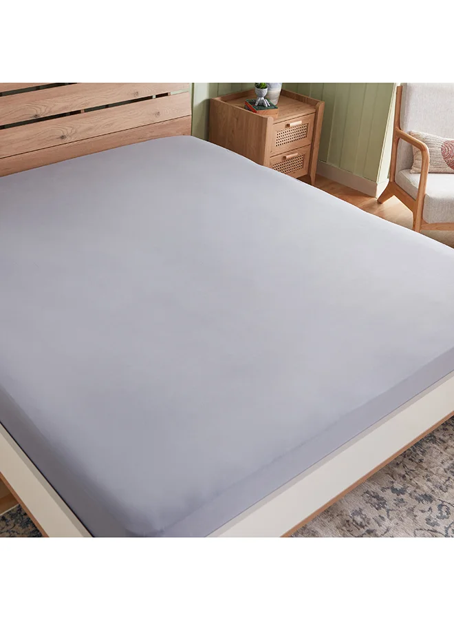 Home Box Ferum Micro Jersey King Fitted Sheet 200 x 30 x 180 cm