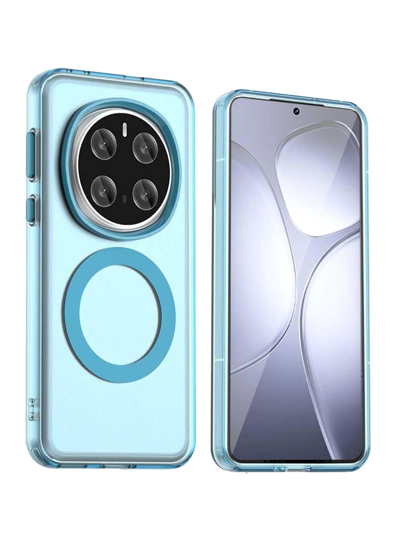 عام غلاف وقائي لـ Honor Magic 7 Pro، متوافق مع MagSafe، غطاء وقائي هجين من TPU المرن وPC، غلاف وقائي شبه شفاف بملمس مات مضاد للصدمات والخدوش