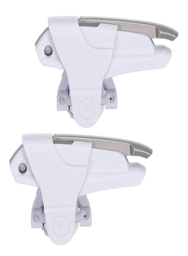 MECCANIXITY Gaming Trigger Mobile Game Controller 1 Pair Fire Keys Alloy White for 4.7-6.5 Inch Cell Phone - Image 1