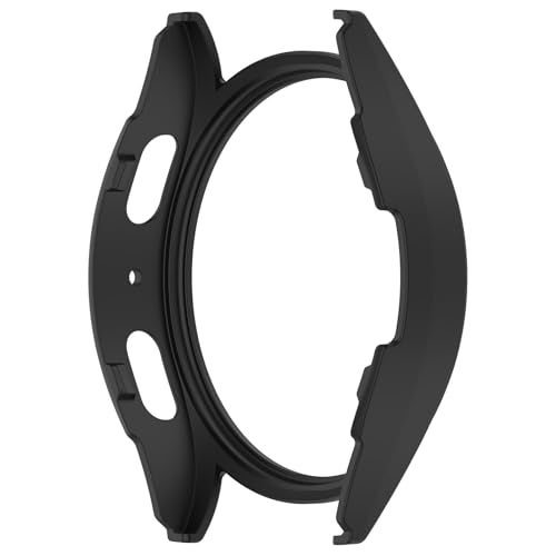Disscool Case Cover Compatible with Samsung Galaxy Watch 7 44mm Smartwatch Anti Drop PC Replacement Protective Cases Smart Watch Accessories(Black) - Image 1