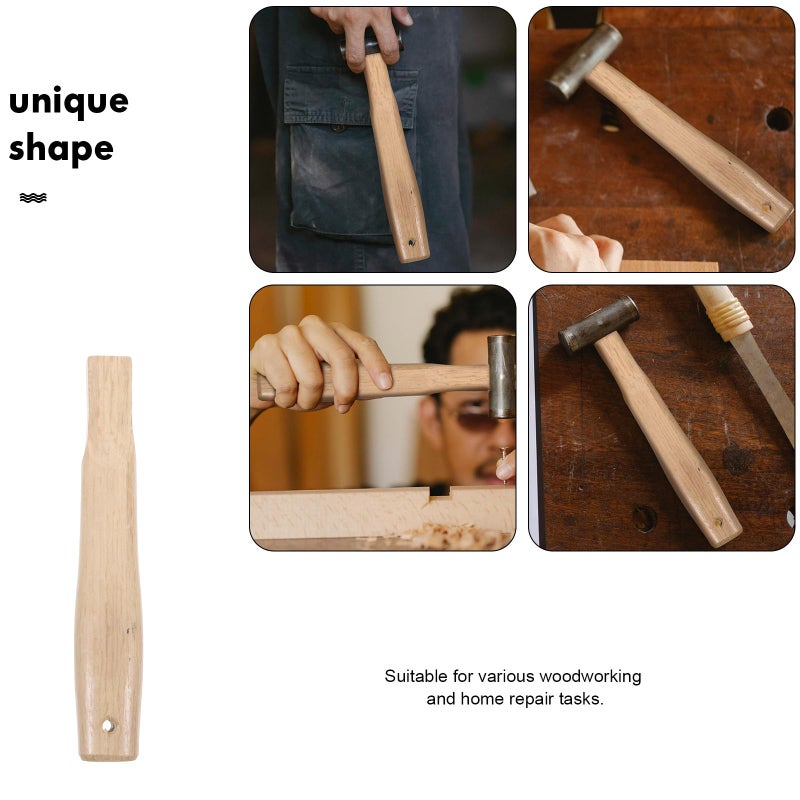 22cm Hardwood Sledge Hammer Replacement Handle for Heavy Duty Home Improvement Tools - Image 4