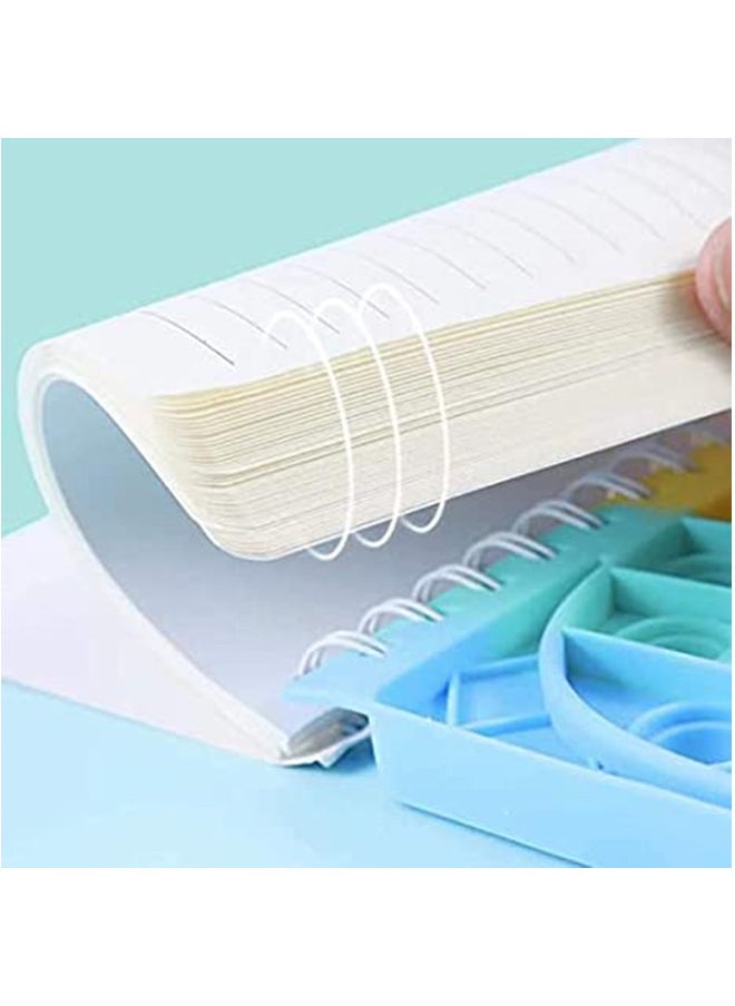 A5 Pop Notebook Spiral Notebook for Girls and Boys Gift in School with Stress Relief Assistant Fidget Toy