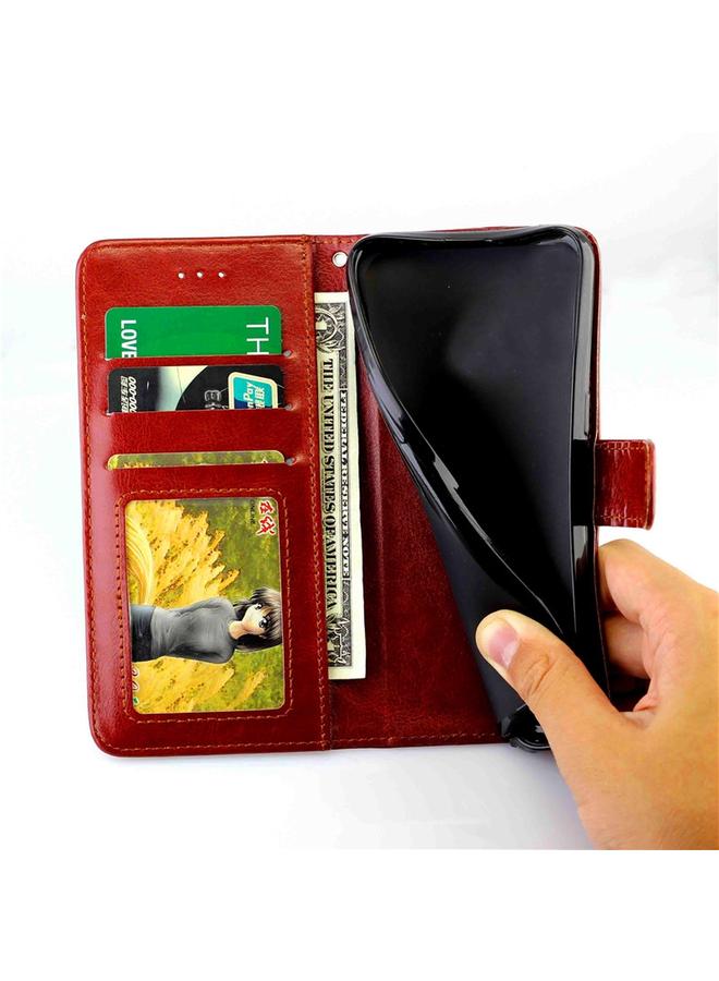 S-TOP Case For iPhone 12 Pro Max Crazy Horse Texture Leather Horizontal Flip Protective Case with Holder & Card Slots & Wallet & Photo Frame - Image 5