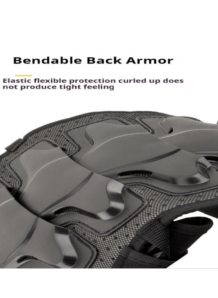 Generic Children's Balance Bike Armor Cycling Suit Off-Road Motorcycle Chest Armor Anti Drop Vest Set  - Image 5