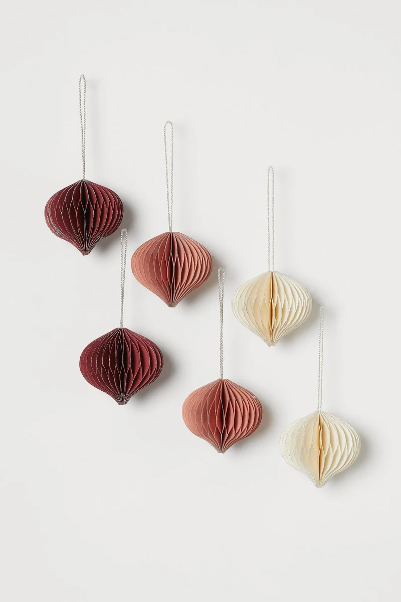 H&M 6-pack Christmas decorations