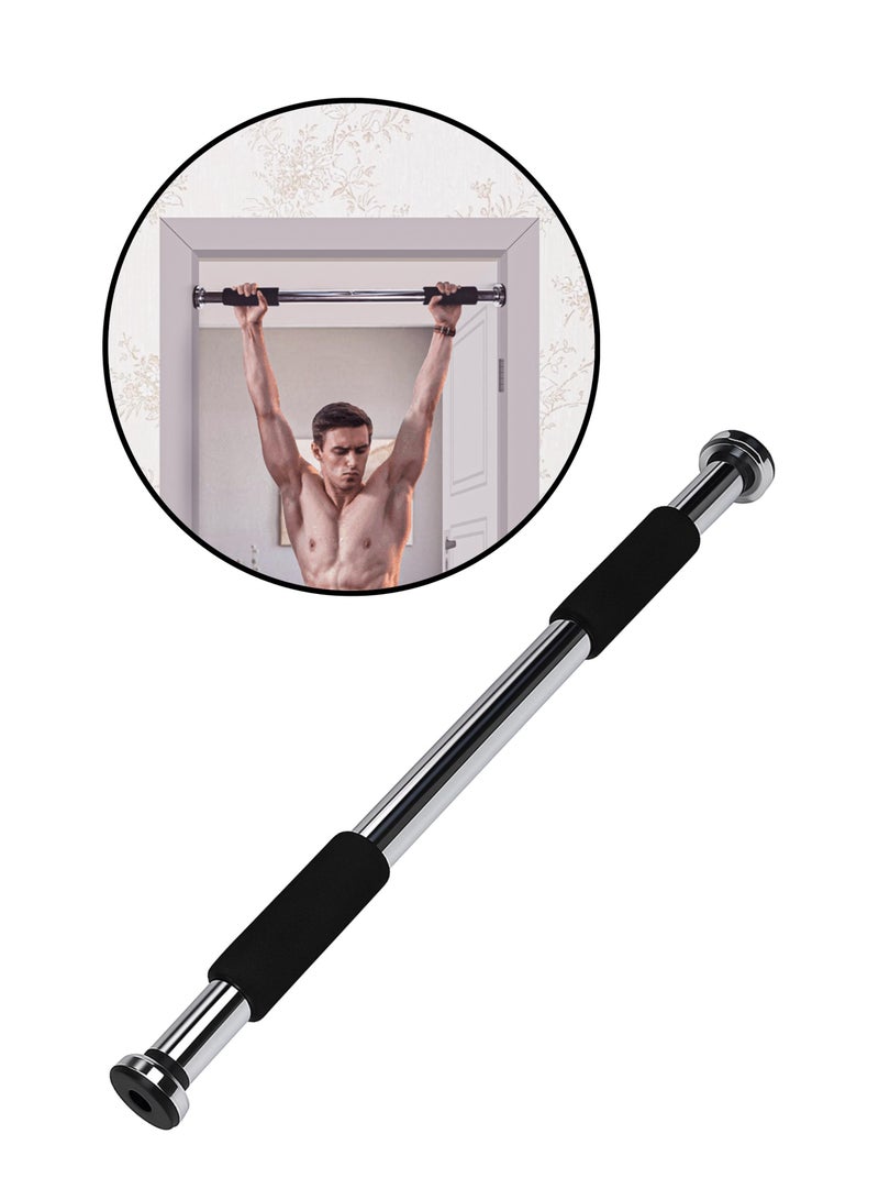 ENDLESS  Stainless Steel Pull Up Bar for Home Wall - Adjustable Grip, Anti-Skid Cushion Handles for Strength Training, Pullups, Chin-Ups, Leg Raises, Sit-Ups - Image 1