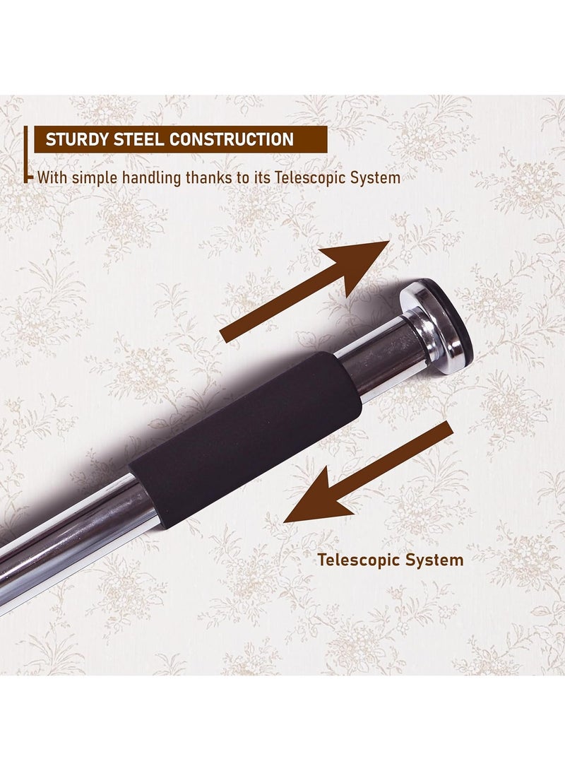 ENDLESS  Stainless Steel Pull Up Bar for Home Wall - Adjustable Grip, Anti-Skid Cushion Handles for Strength Training, Pullups, Chin-Ups, Leg Raises, Sit-Ups - Image 3