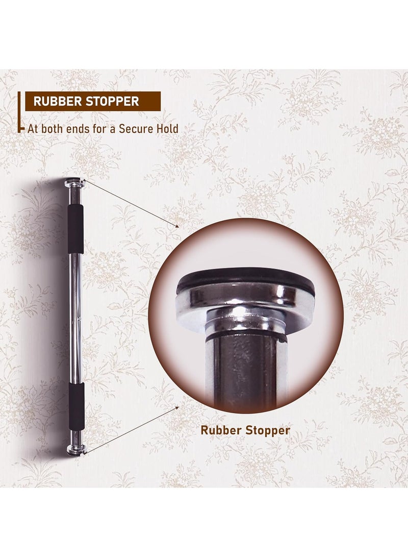 ENDLESS  Stainless Steel Pull Up Bar for Home Wall - Adjustable Grip, Anti-Skid Cushion Handles for Strength Training, Pullups, Chin-Ups, Leg Raises, Sit-Ups - Image 5