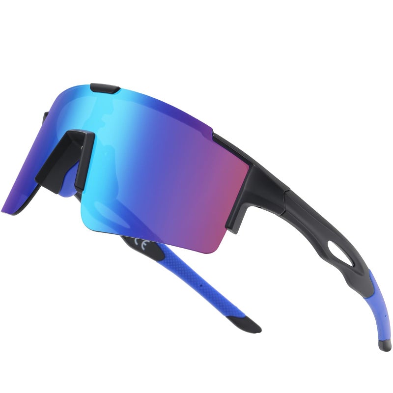 DUCO Sports Sunglasses for Men Cycling Sunglasses Youth Baseball Sun glasses Lightweight TR90 Frame Goggles DC0032 - Image 1