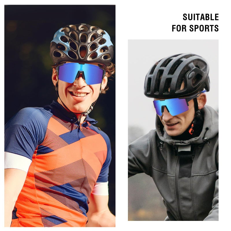 DUCO Sports Sunglasses for Men Cycling Sunglasses Youth Baseball Sun glasses Lightweight TR90 Frame Goggles DC0032 - Image 2