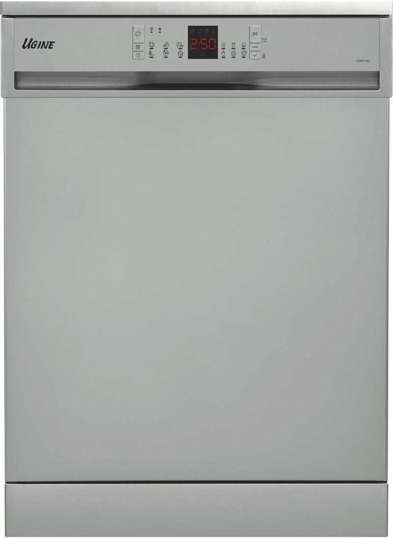 UGINE Ugine, Dishwasher, Turkish 14 Places, 6 Programs, Foldable Shelves, Steel - UDWT14S  - Image 1