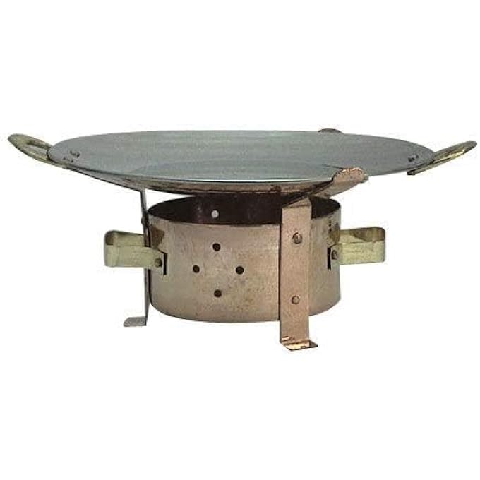 ريحني ثاوا بافبهاجي تاوا الحديدية المقعرة مع مقبض معدني جانبي قطره 255 سم - Image 2