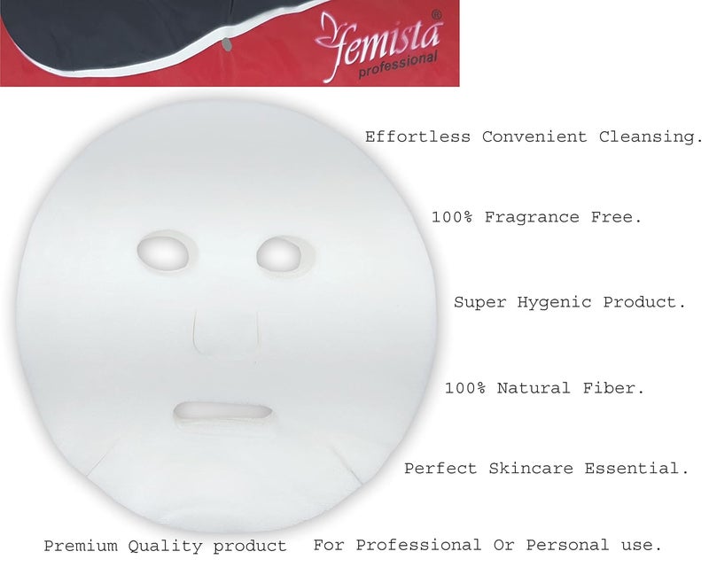 Bioway FEMISTA DisposableReusable NonWoven Skin Care Facial Tissue PaperPremium Face Mask Napkin for Makeup Face Cleansing For Moisturizing Brighten Whiten Tighten Face to apply Liquids 50 - Image 5