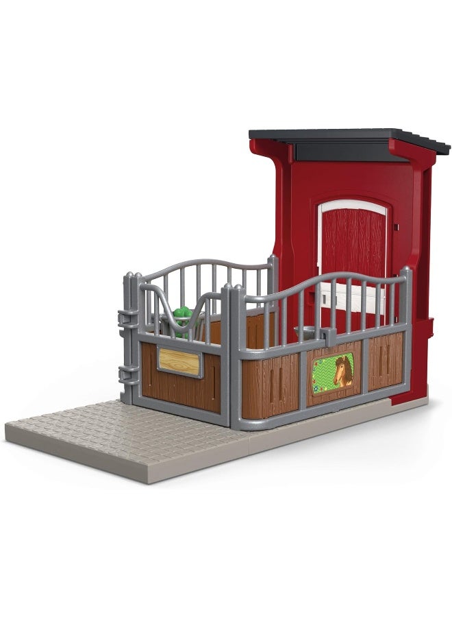 schleich 42724 Pony Box with Mustang Mare, Farm World Playset, 19 Pieces - Image 4
