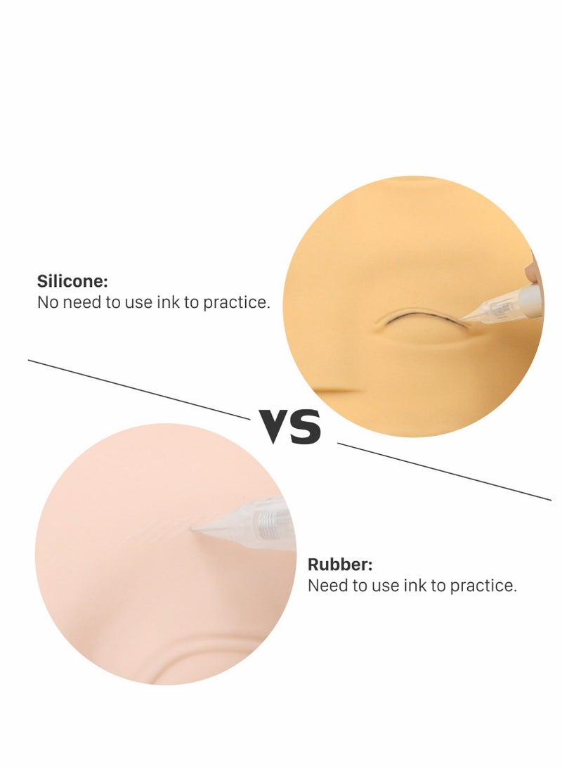 Excefore 2 PCS 3D Microblading Practice Skin for Eyebrows Lips Permanent Cosmetic Makeup Training Fake Beginners and Experienced Artists - Image 3