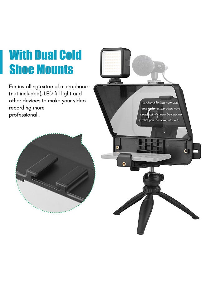 ANDOER - Andoer A10 Portable Smartphone DSLR Camera Teleprompter Prompter Kit - Image 1