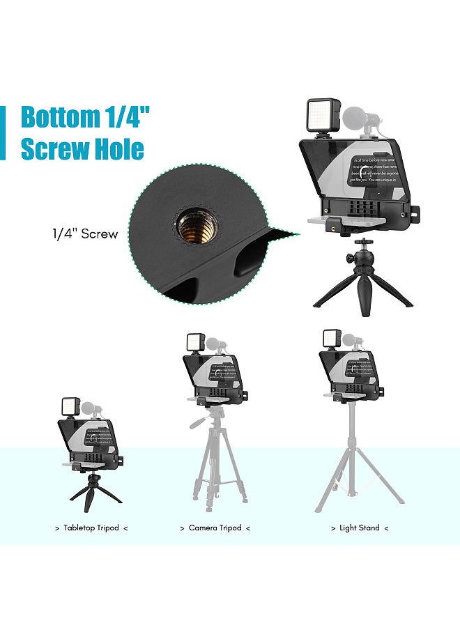 ANDOER - Andoer A10 Portable Smartphone DSLR Camera Teleprompter Prompter Kit - Image 1
