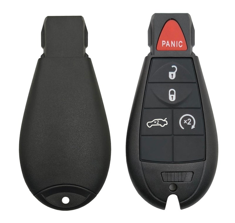 Arruweer Replacement Key Fob Case Shell fit for Dodge Ram 1500 2500 3500 Journey Grand Caravan Charger Durango Challenger Magnum Keyless Entry Remote Key Fob Cover (5 Buttons) - Image 5