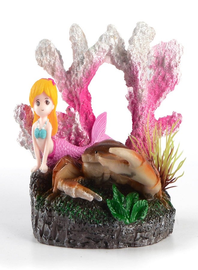 Saim Resin Corals, Aquarium Bubbler Decorations Cute Coral & Crab Fish Tank Decoration, Aquarium Micro Ocean Landscape Ornament Resin Corals for Aquarium Fish Tank Decor Fish Toy - Image 4