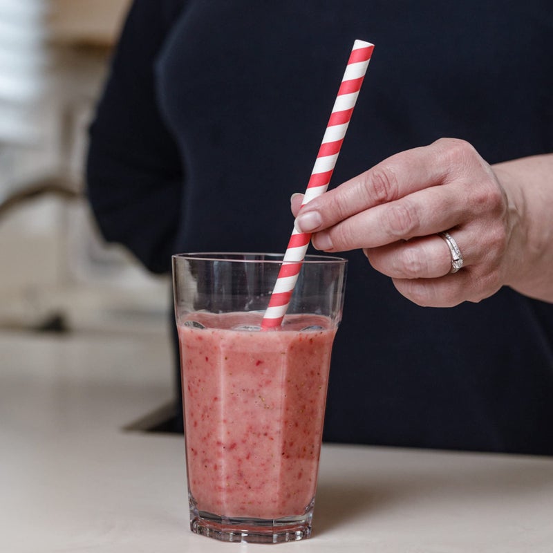 Chef Craft Eco Jumbo Paper Straws  9.75 inch 50 Piece Set  Spiral - Image 3