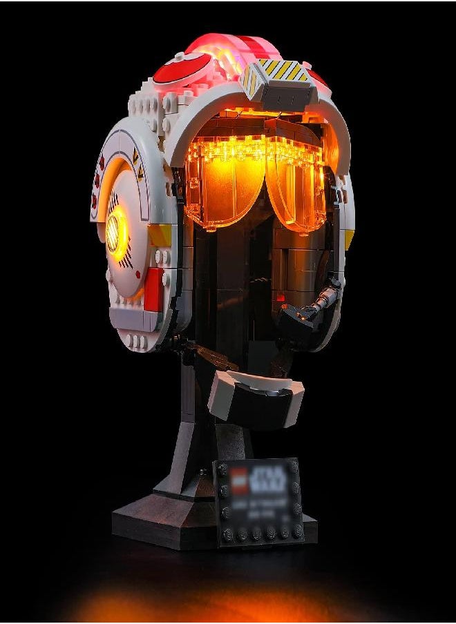 BRIKSMAX BRIKSMAX Led Lighting Kit for Star Wars Luke Skywalker(Red Five) Helmet - Compatible with Lego 75327 Building Blocks Model- Not Include The Lego Set  - Image 2