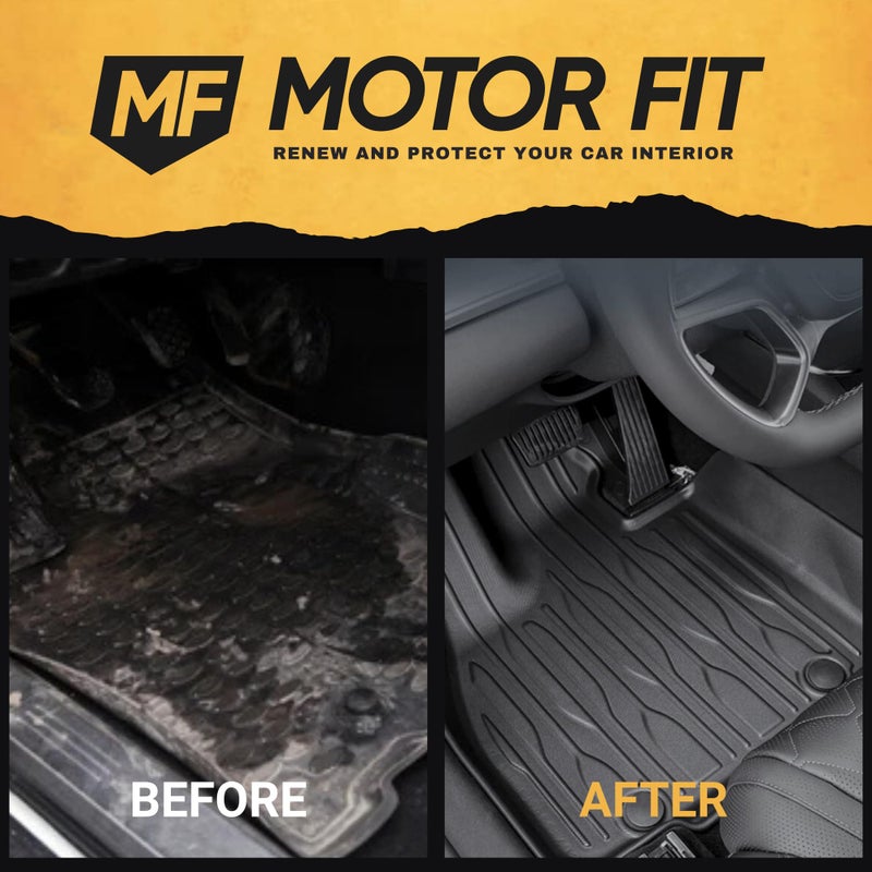 MOTOR FIT 3D All-Weather Car Floor Mats for BYD Sealion 7 EV 2025-2026 | 4-Piece Waterproof Set with Anti-Slip Backing & Raised Edges | Interior Accessories for BYD Sealion 7 EV - Image 2