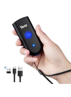 Wireless Barcode Scanner 1D Laser Mini Pocket Waterproof Scanner 3In1 Compatible With Bluetooth Usb Wired Portable Bar Code Reader For Supermarket Logistics Work With Ios Windows Android 1100L