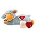 ALL FOR PAWS Heartbeat Puppy with Warm Bag for Dogs Anxiety Relief Stuffed Animals Toy for Dog Sleep Aid Comfort Snuggling Plush Puppy Toy for Behavioral Training Aid Grey Sheep - Image 3