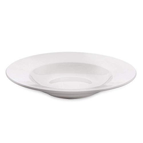 Saaikee Pasta Plate/Soup Plate/Maggi PlateTableware (22 cm, 2 Plates) White opalware Tempered - Image 3