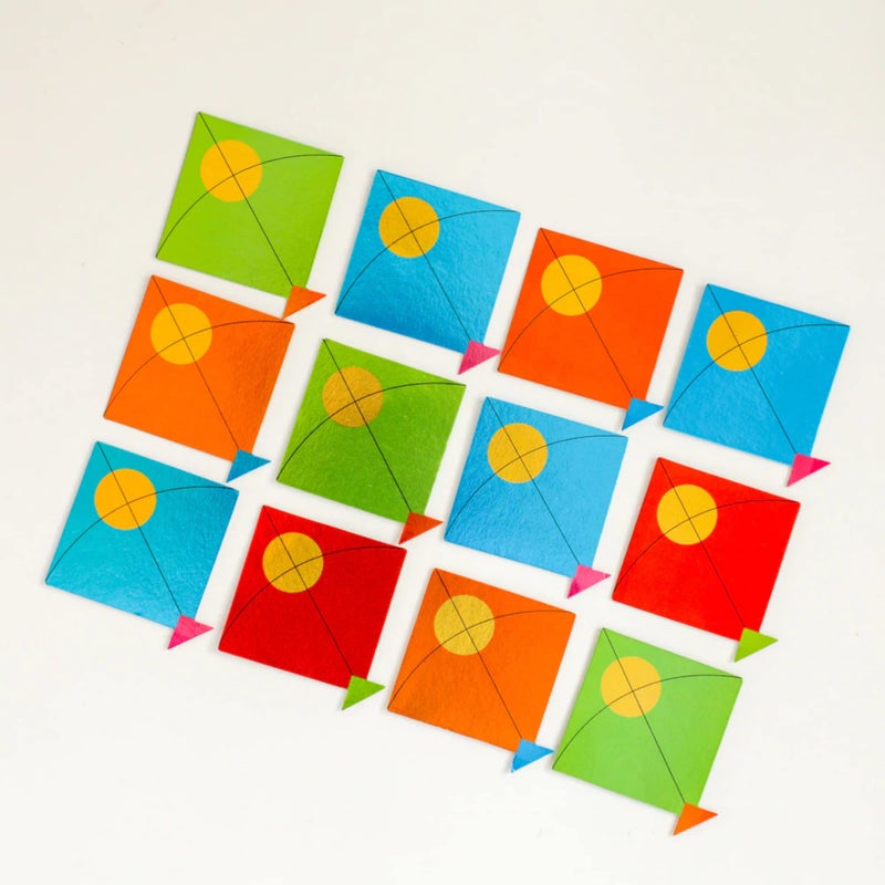 Desi Favors Small Size Kites Cutouts | Makar Pongal Sankranthi Lohri Decorations | Lohri Backdrop Decor | Indian Haldi Mehendi Wedding Deco | 3.9x3.9 Inches (Pack of 15) - Image 3